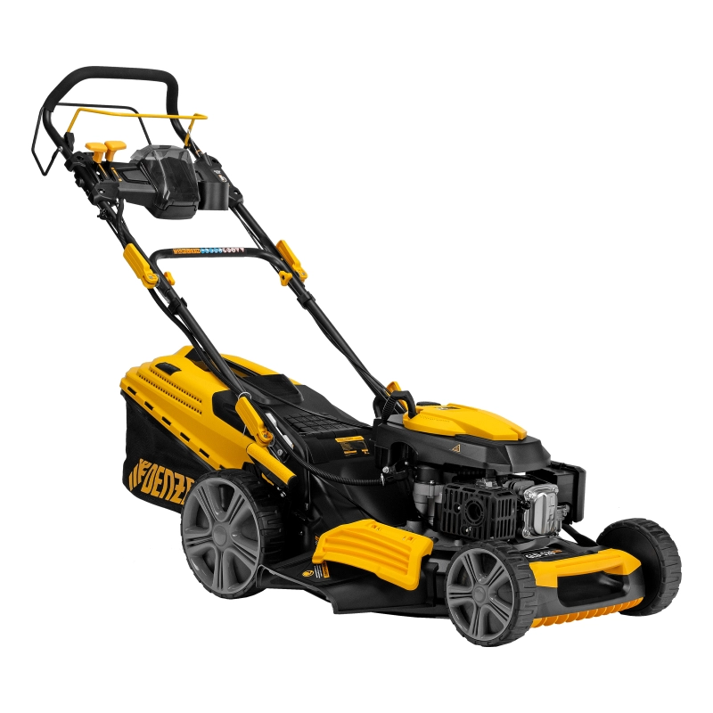 Газонокосилка бензиновая GLD-520SP-VE, 196 см3, ширина 52 см, привод, вариатор, электрический старт, 60 л Denzel (58806)