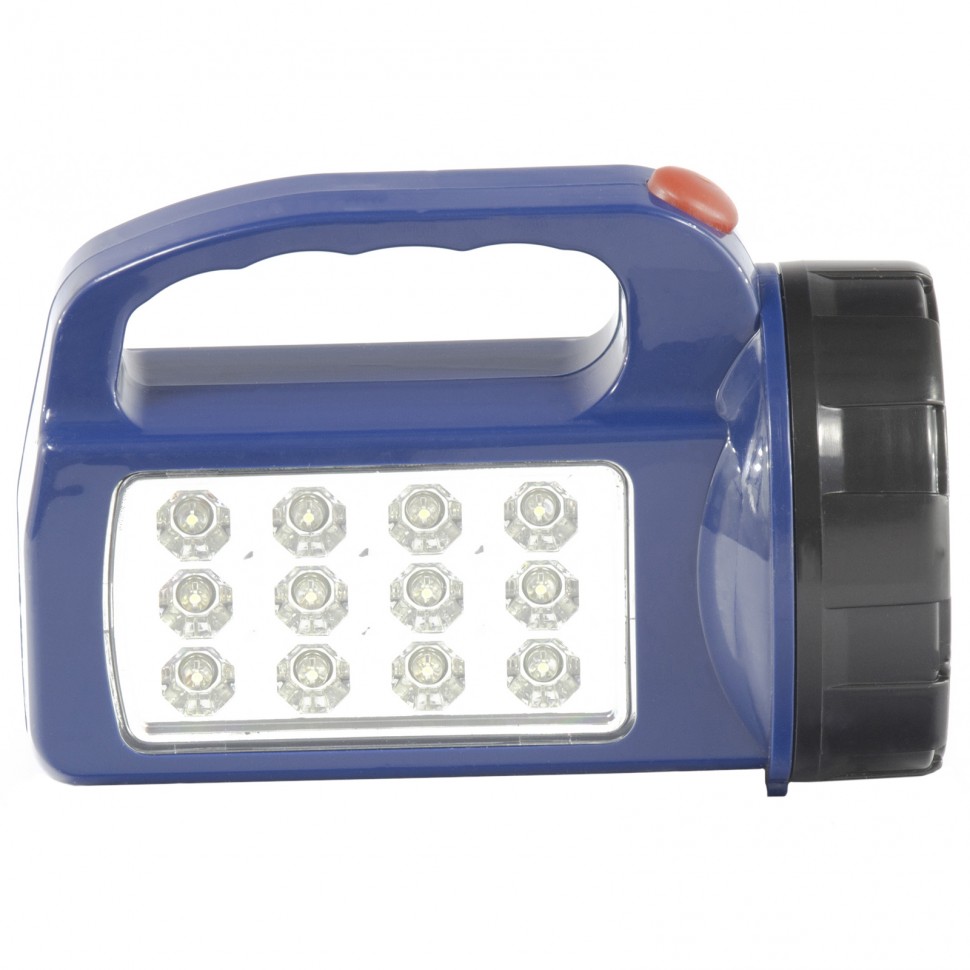 Фонарь поисковый, 1 W + 12Led, 3 х АА Stern (90538)