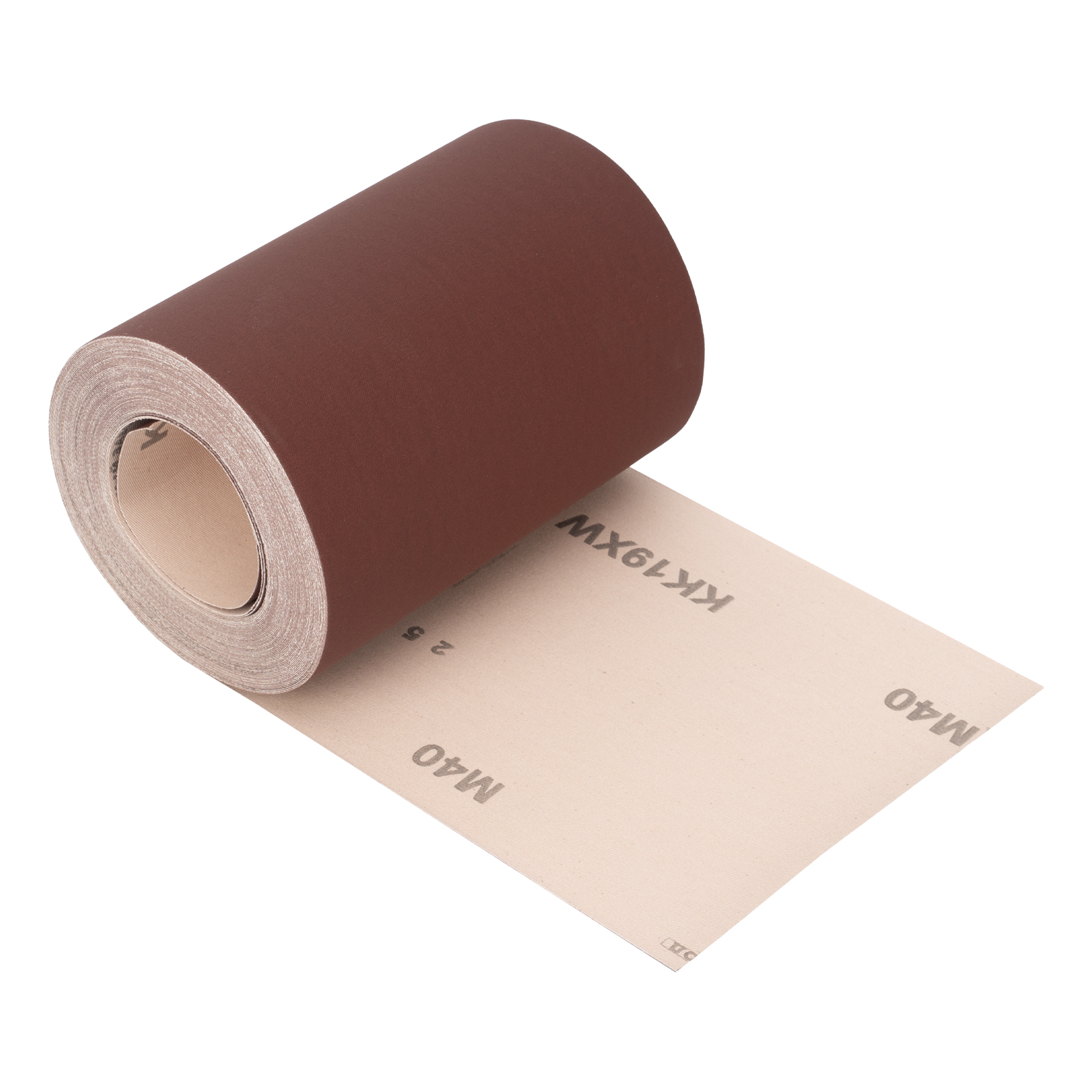 Шкурка на тканевой основе, KK19X W, зернистость М40(P 400) бобина 200 мм х 20 м, водостойкая, "БАЗ" (75260)