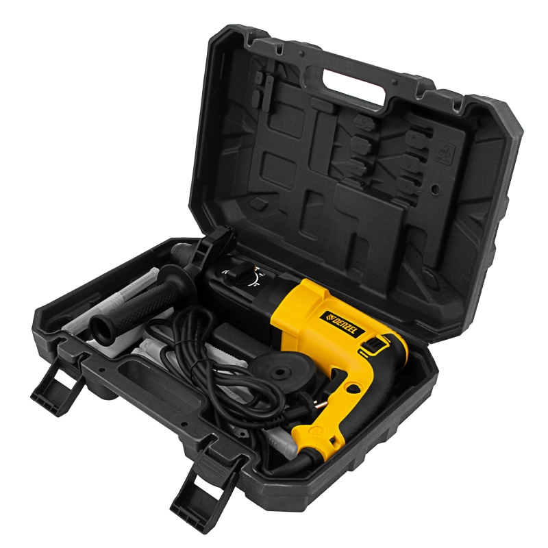 Перфоратор электрический RHH-800-26, SDS-plus, 800 Вт, 3 Дж, 3 плюс 1 реж. Denzel (26607)