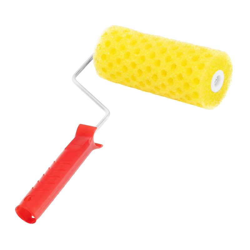 Валик "Структурный" поролоновый с ручкой, "горошек", 180 мм, D 80 мм, D ручки 6 мм MTX (80215)