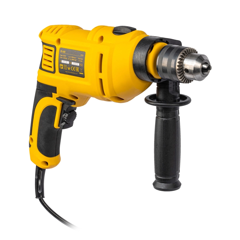 Дрель ударная ID-650, 650 Вт, 0-3000 об/мин, 48000 уд/мин Denzel (26304)