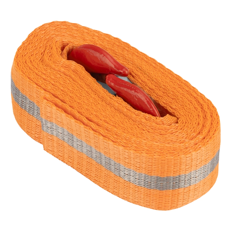 Трос буксировочный 2.5 т, 5 м, 2 крюка, пакет Stels (54371)