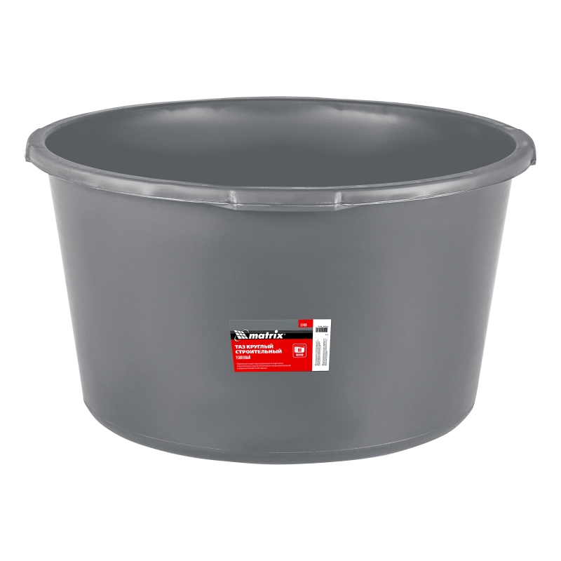 Таз круглый строительный усиленный, 90 л Matrix (81469)