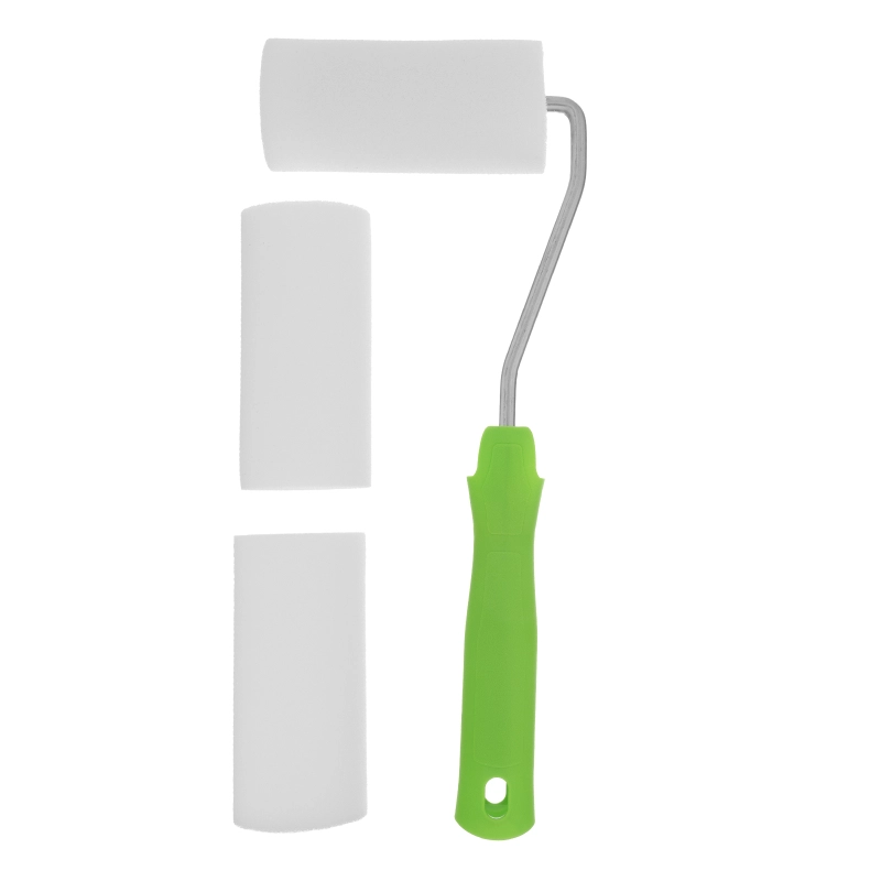 Валик "Поролон" с ручкой и 2 шубки 100 мм, D 42 мм, D ручки 6 мм Сибртех (80445)