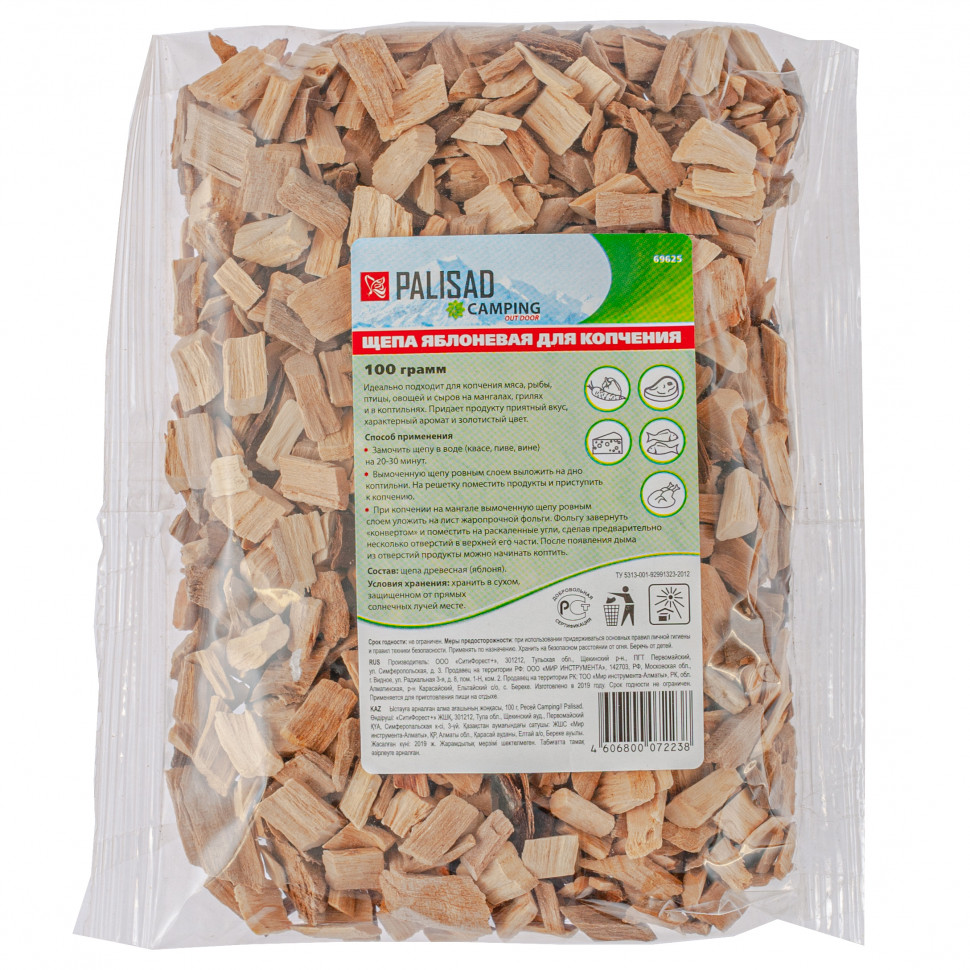 Щепа яблоневая для копчения, 100 гр Camping Palisad (69625)