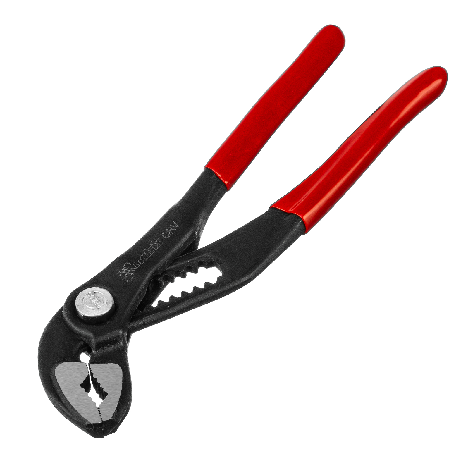 Клещи переставные 180 мм, кнопочный механизм, хром-ванадий, обливные рукоятки Matrix (17925)