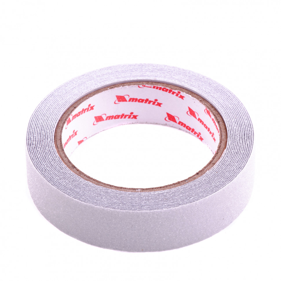 Лента клейкая противоскользящая, прозрачная 25 мм x 5 м Matrix (88709)
