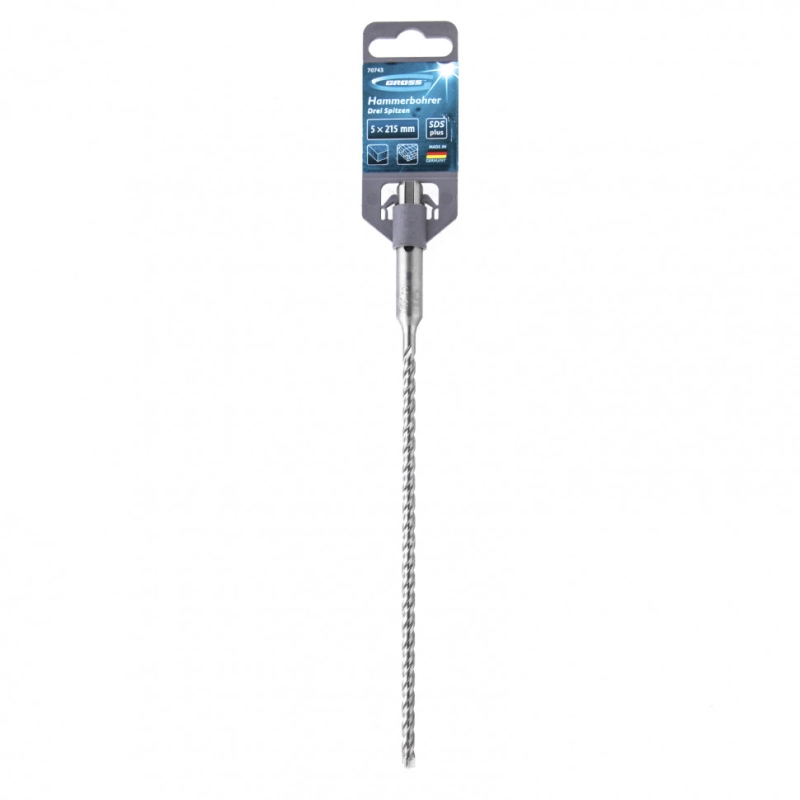 Бур по бетону Drei spitzen, 5 x 215 мм, SDS Plus Gross (70743)