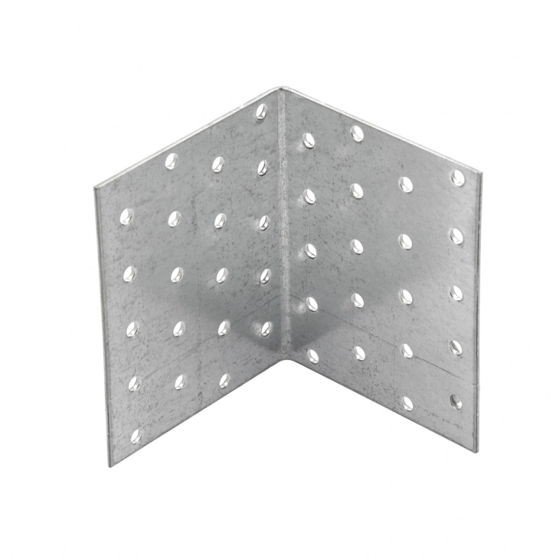 Крепежный уголок равносторонний 2 мм, KUR 80 х 80 х 100 мм Сибртех (46427)