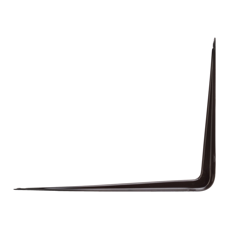 Кронштейн угловой с ребром, 175 х 225 мм, коричневый Сибртех (94025)