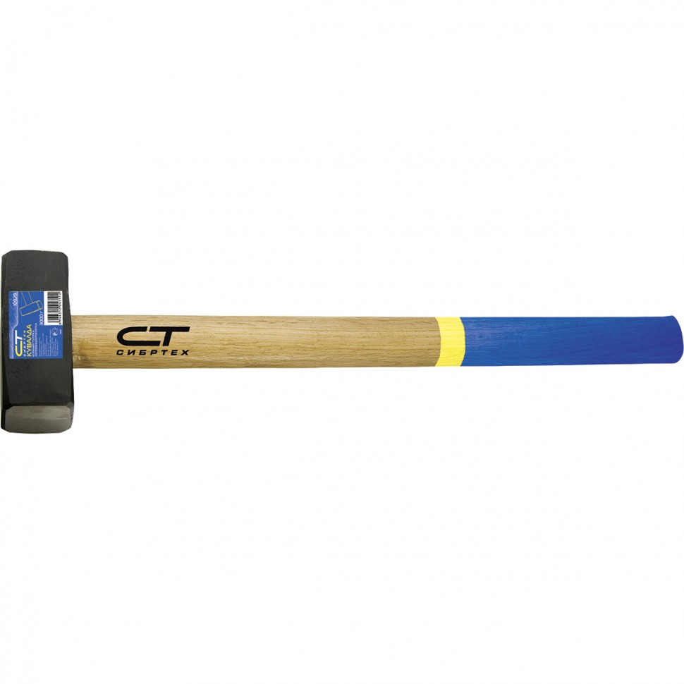Кувалда, 7000 г, кованая головка, деревянная рукоятка Сибртех (10934)