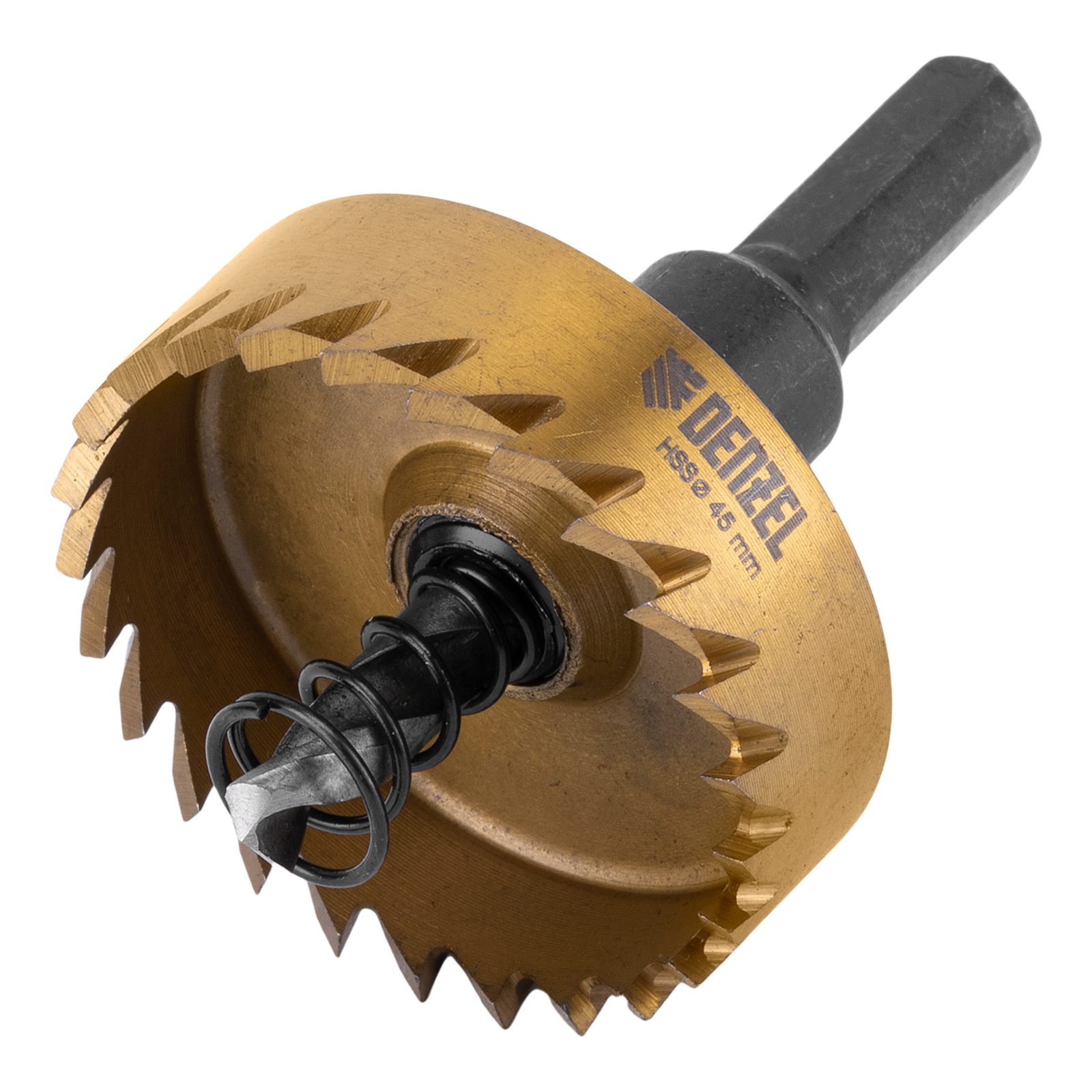 Коронка по металлу HSS, 45 мм, нитридтитановое покрытие Denzel (724115)