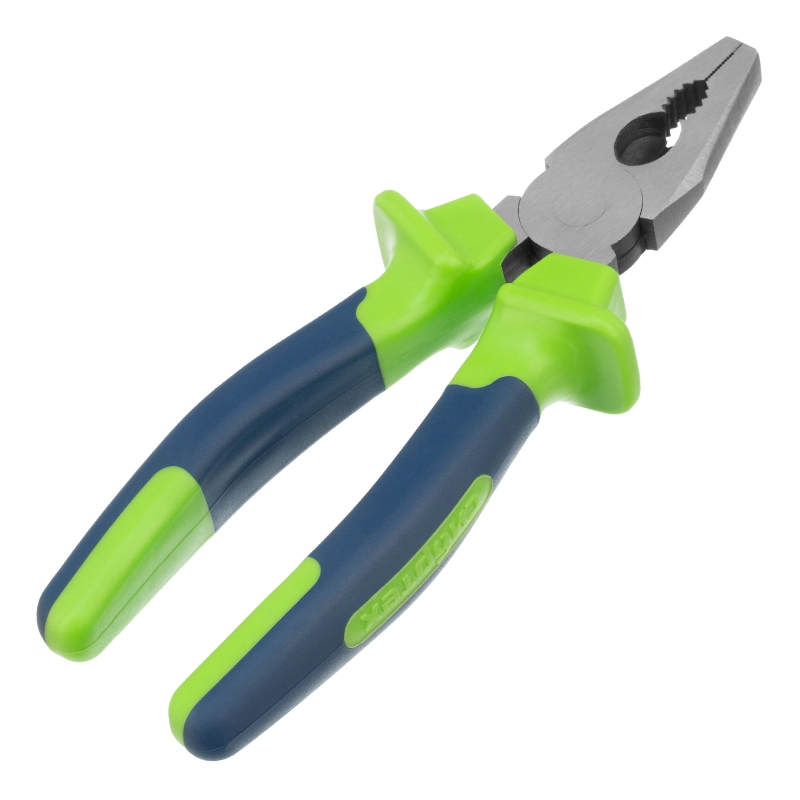 Плоскогубцы комбинированные, 200 мм, двухкомпонентные рукоятки Сибртех (17052)