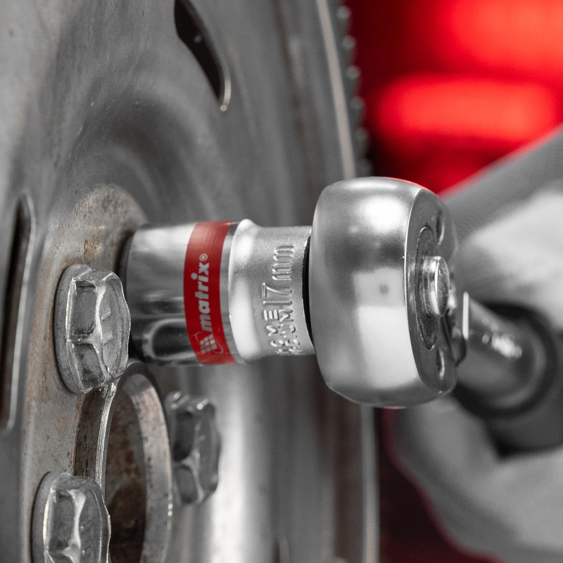 Набор универсальных торцевых головок 3/8", Spline, CrV, 8-19мм, 10 штук Matrix (13593)