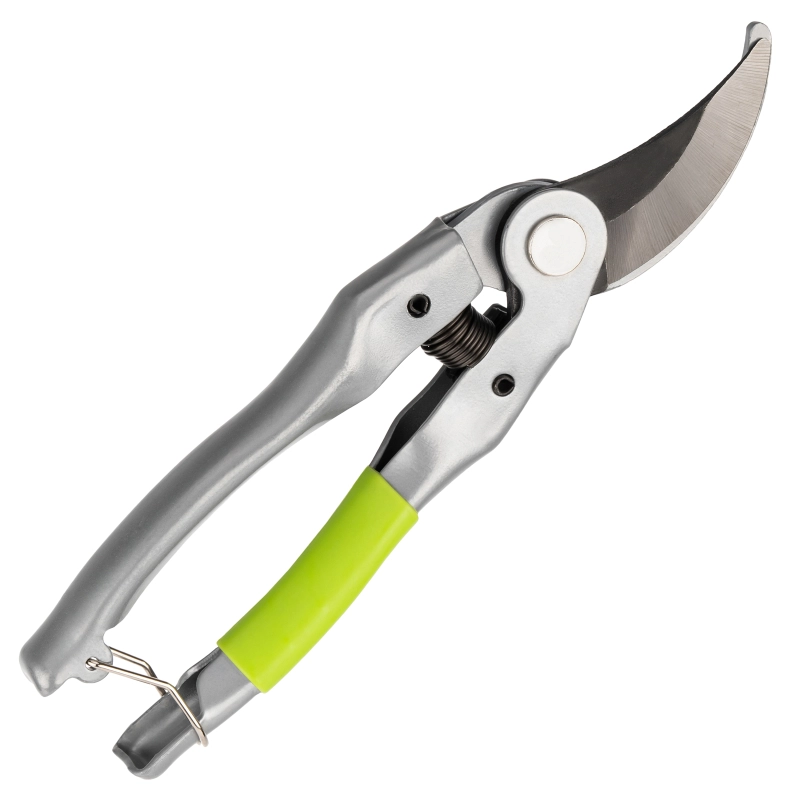 Секатор прямого реза, 225 мм, металлические рукоятки, нижняя в ПВХ-оболочке Сибртех (604695)