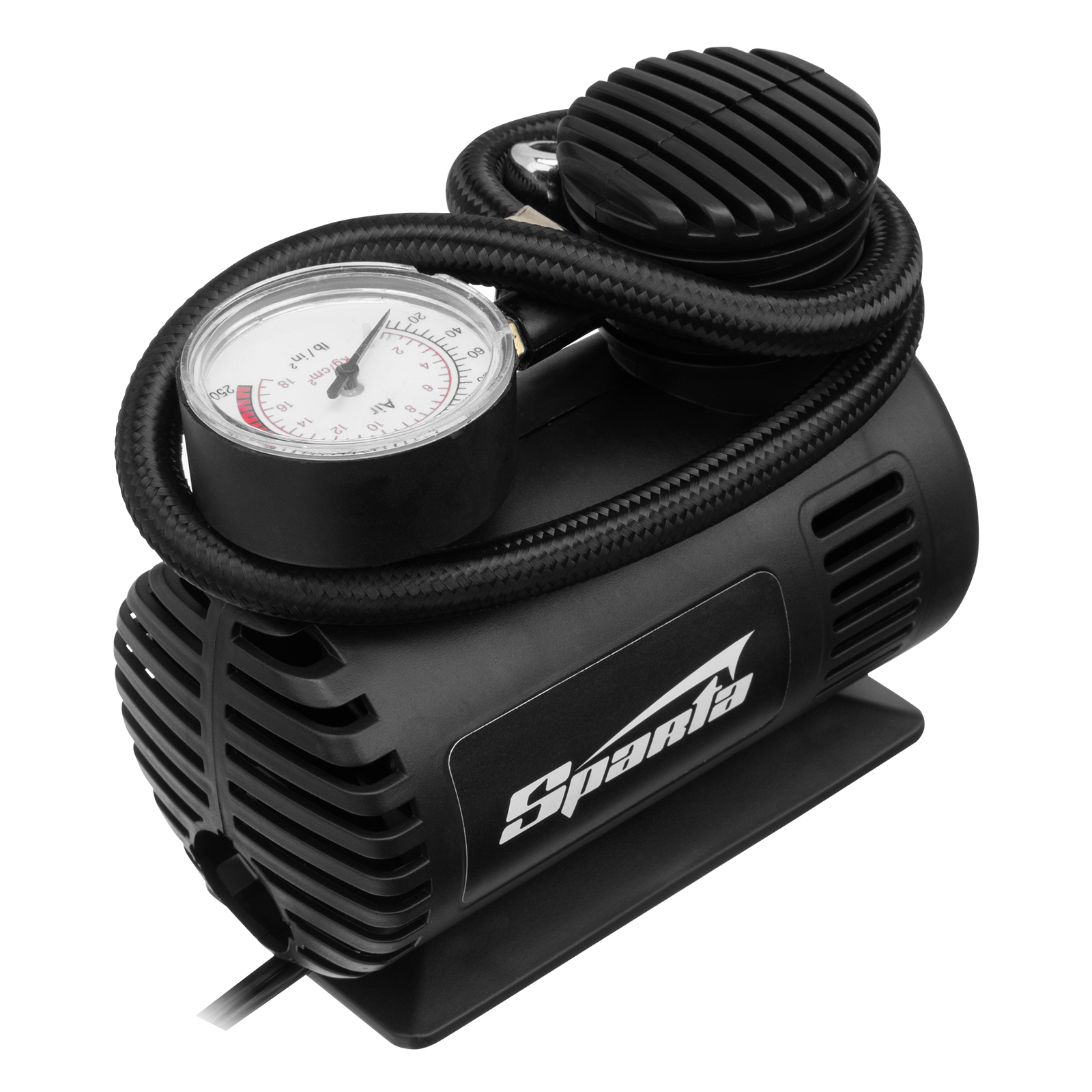 Компрессор автомобильный С-12, 12 В, 17 атм, 12 л/мин Sparta (58050)