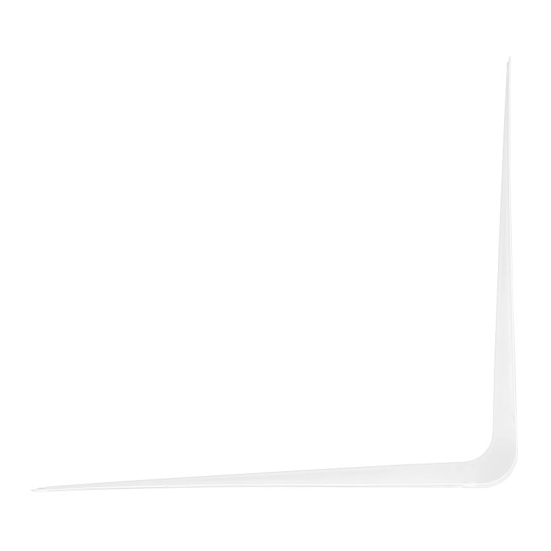 Кронштейн угловой с ребром, 400 х 450 мм, белый Сибртех (94020)