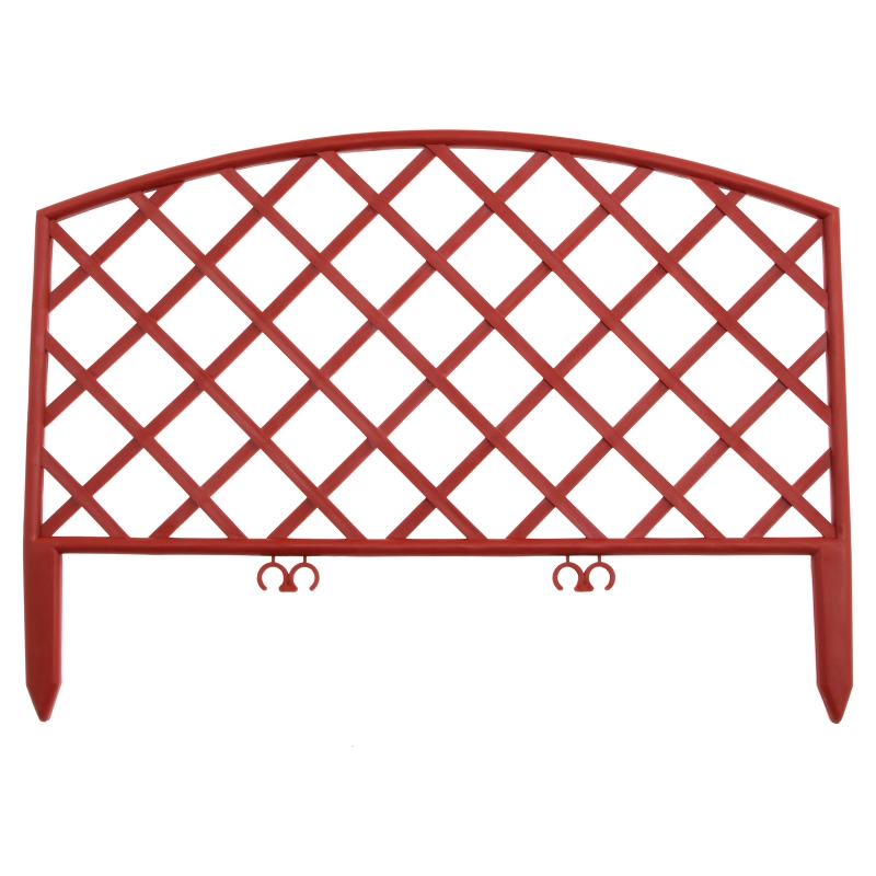 Забор декоративный "Сетка", 24 х 320 см, терракот, Palisad (65026)