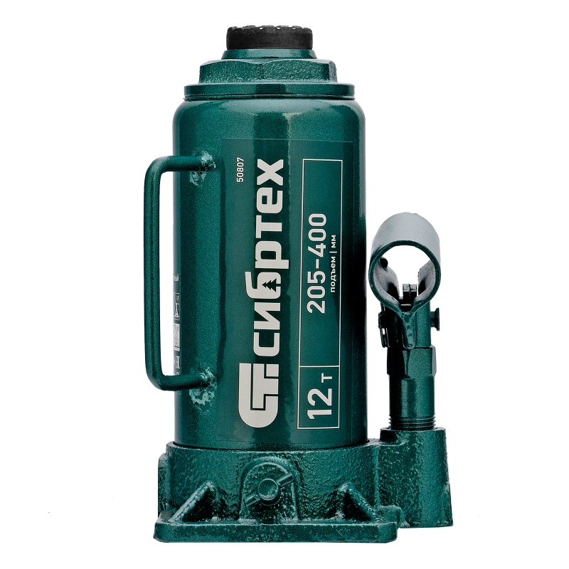 Домкрат гидравлический бутылочный, 12 т, 205-400 мм Сибртех (50807)