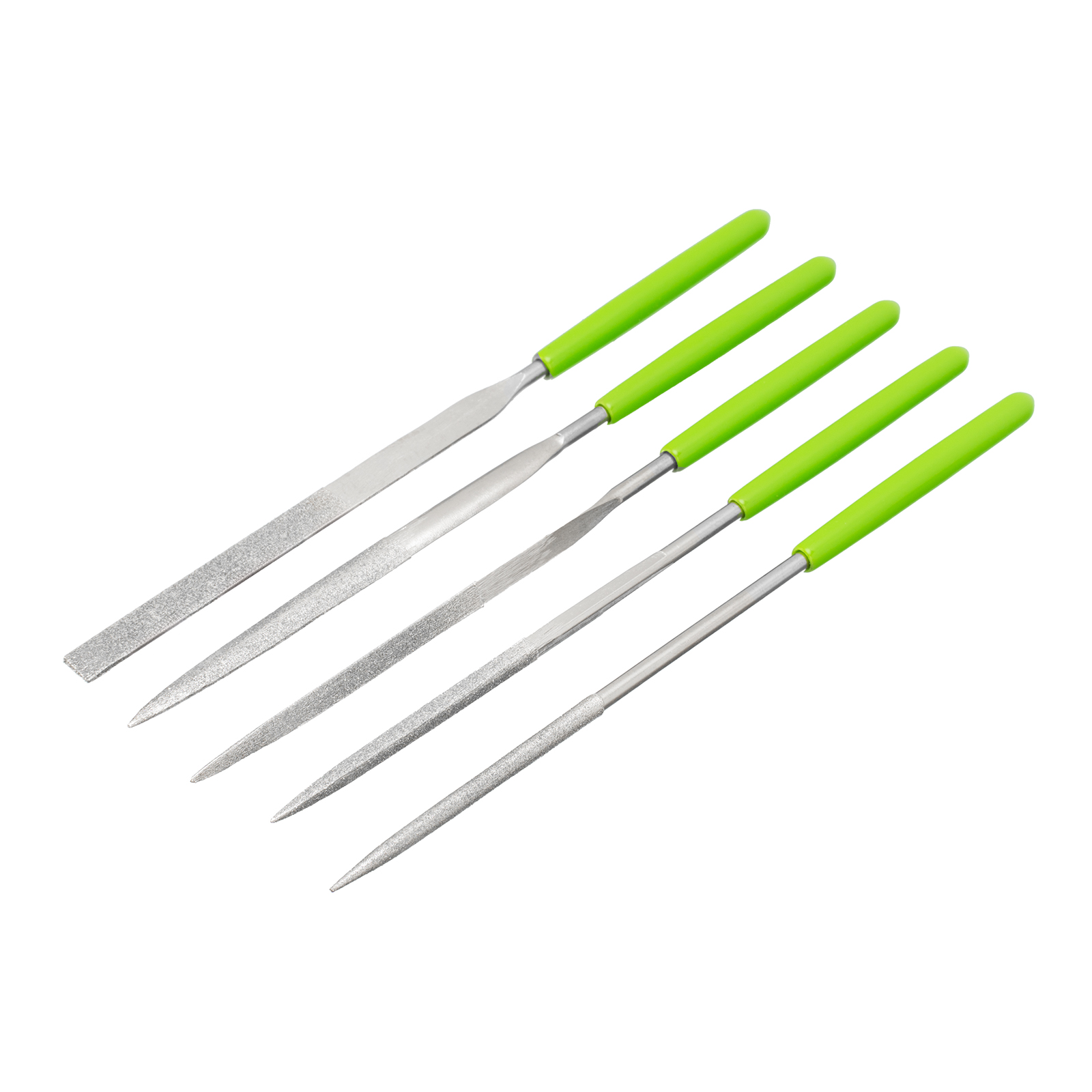 Набор надфилей алмазных, 140 х 50 х 3 мм, 5 шт Сибртех (158307)