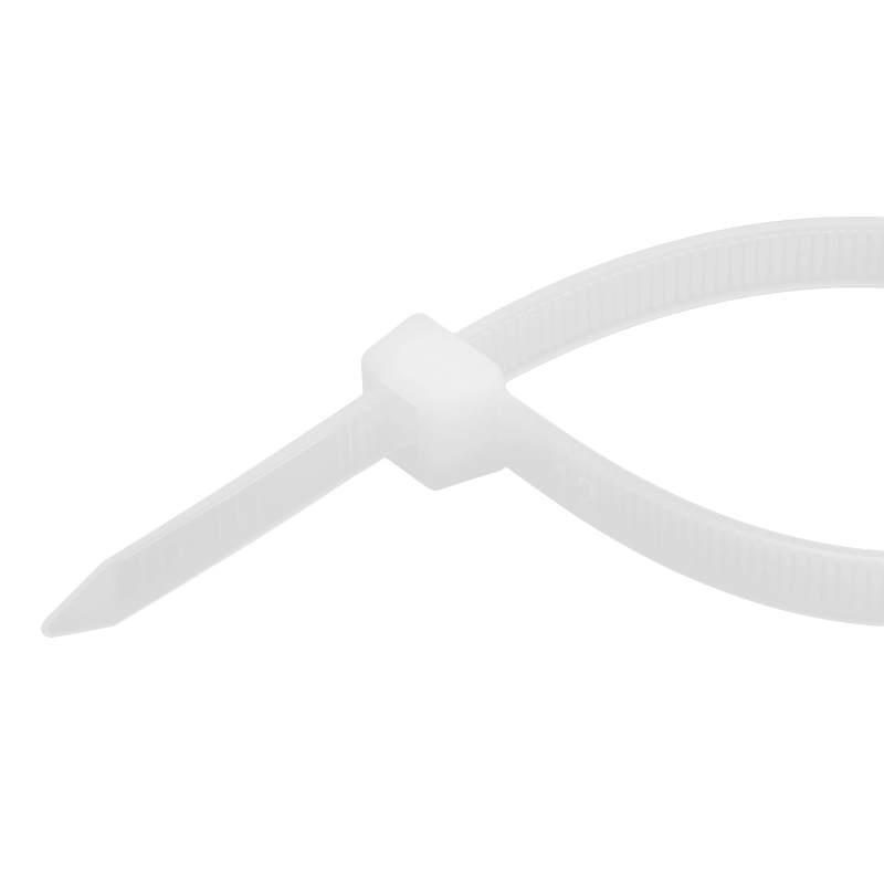 Хомуты, 250 х 8 мм, пластиковые, белые, 100 шт Сибртех (45569)