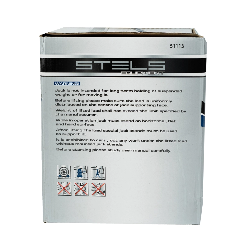 Домкрат гидравлический бутылочный, 50 т, H подъема 236-356 мм Stels (51113)