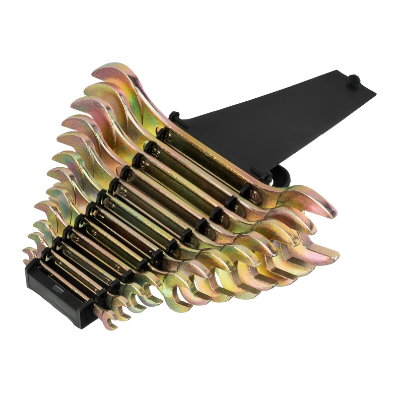 Набор ключей рожковых 6-32 мм, 12 шт, желтый цинк Сибртех (15281)