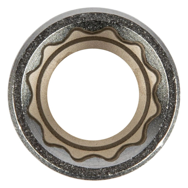 Головка торцевая, 15 мм, двенадцатигранная, CrV, под квадрат 1/2, хромированная Matrix (13689)