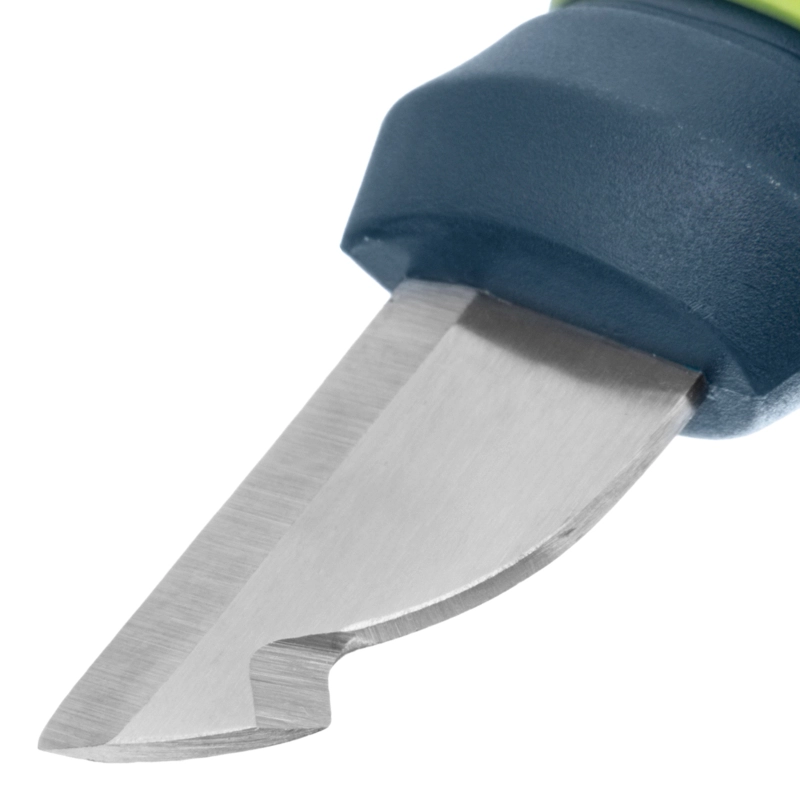 Нож монтажника с чехлом (заточка справа) обрезиненная рукоятка, 154 мм, лезвие 31 мм Сибртех (79013)