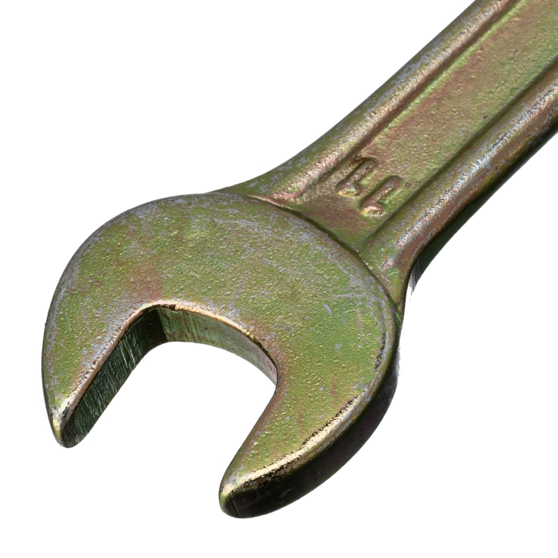 Ключ рожковый, 10 х 11 мм, желтый цинк Сибртех (14304)