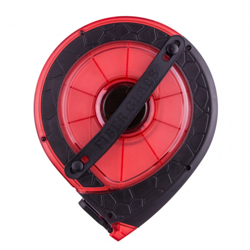 Рулетка геодезическая 50 м х 15 мм, закрытый корпус, фибергласовая лента, двусторонняя шкала, Pro Matrix (31272)