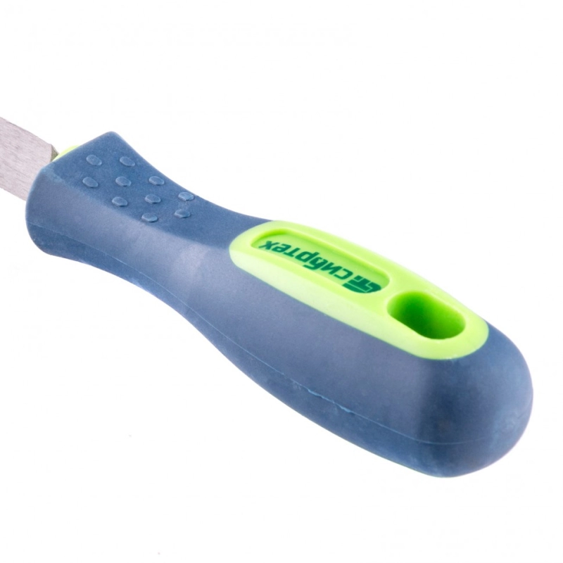 Напильник, 250 мм, трехгранный, двухкомпонентная рукоятка, №2 Сибртех (16030)