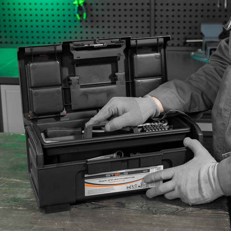 Ящик для инструментов, усиленный 16" Stels (90761)