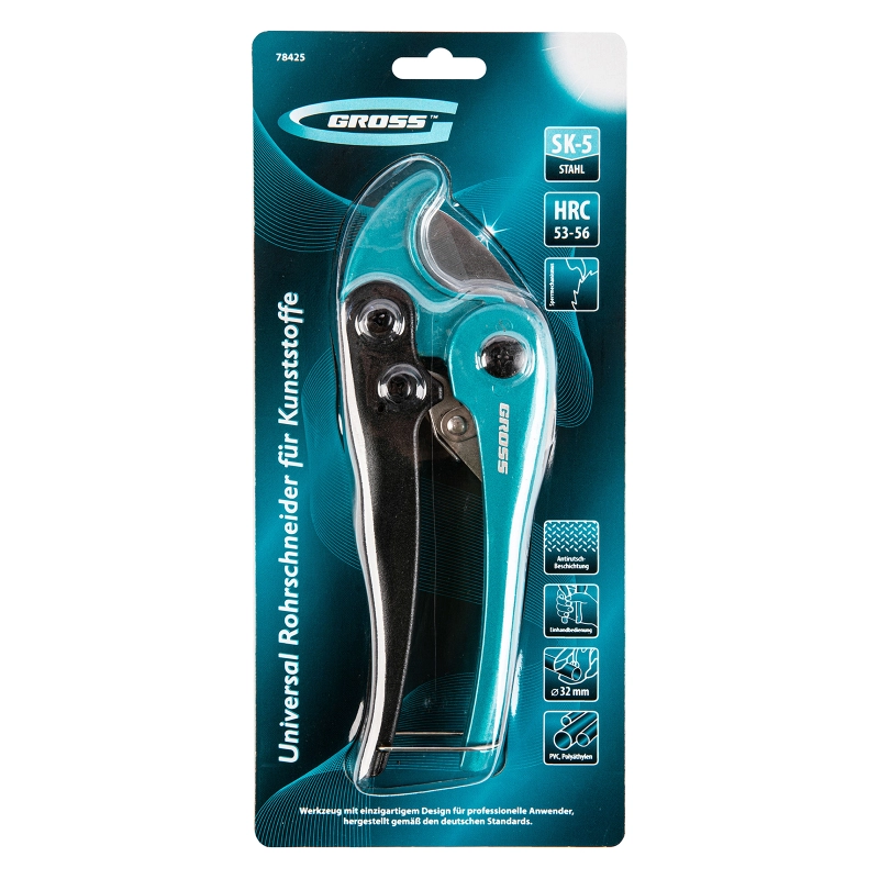 Ножницы для резки изделий из ПВХ, универсальные, D-32 мм Gross (78425)