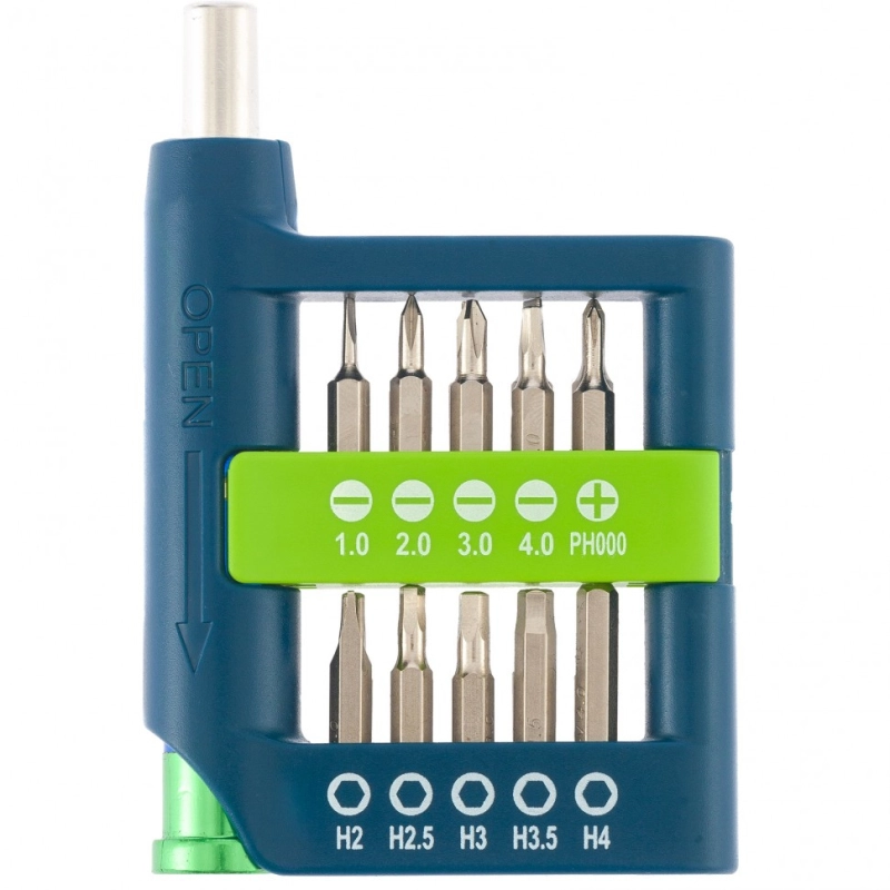 Отвертка для точных работ с набором бит, 21 шт, CrV Сибртех (13334)