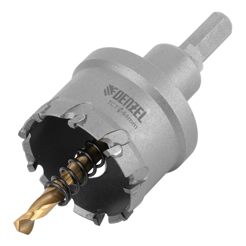 Коронка по металлу твердосплавная, 44 мм Denzel (724014)