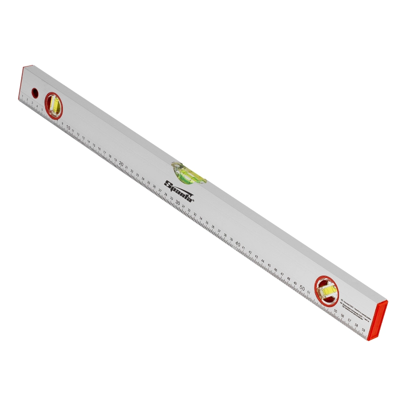 Уровень алюминиевый, 600 мм, 3 глазка, линейка Sparta (331235)