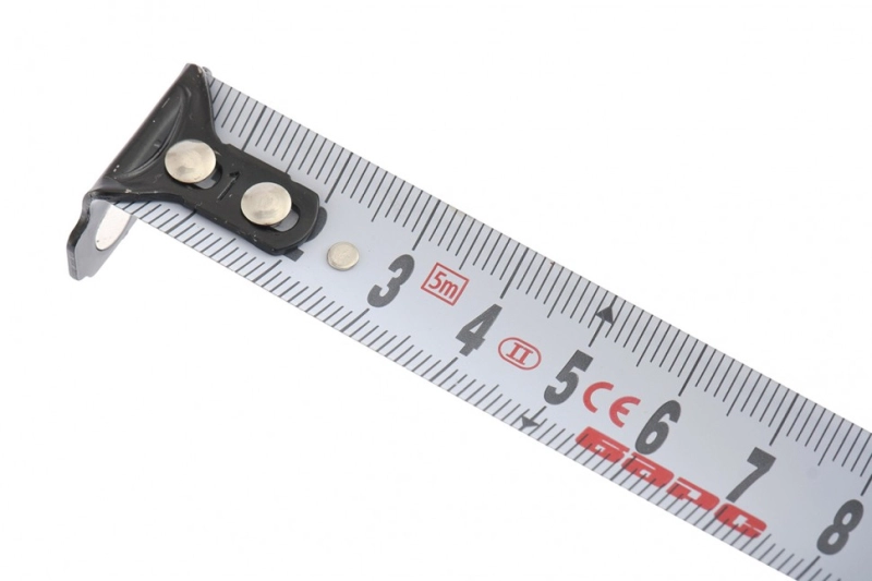 Рулетка Вектор 5 м х 19 мм,утолщенное полотно,магнитный зацеп,обрезиненный корпус Барс (32541)