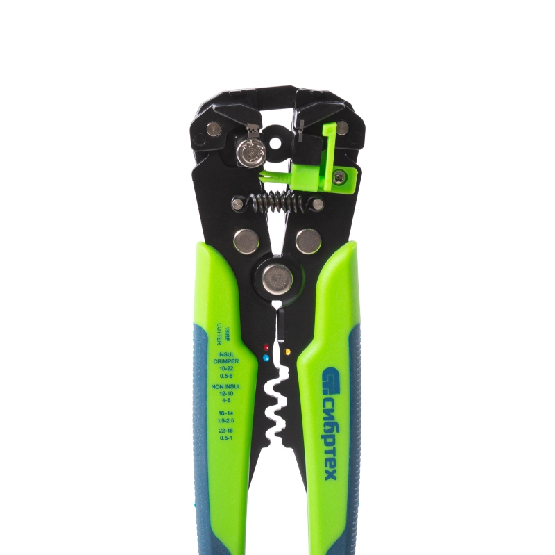 Щипцы для зачистки электропроводов, функция обрезания проводов Сибртех (17734)