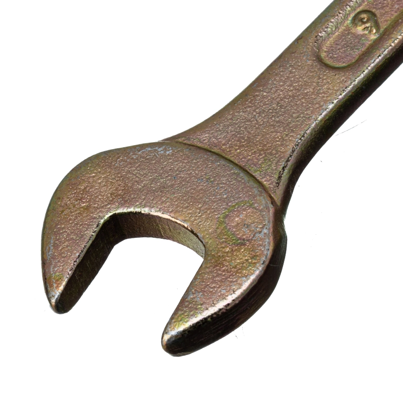 Ключ рожковый, 8 х 9 мм, желтый цинк Сибртех (14302)