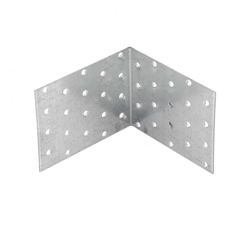 Крепежный уголок равносторонний 2 мм, KUR 100 х 100 х 80 мм Сибртех (46430)