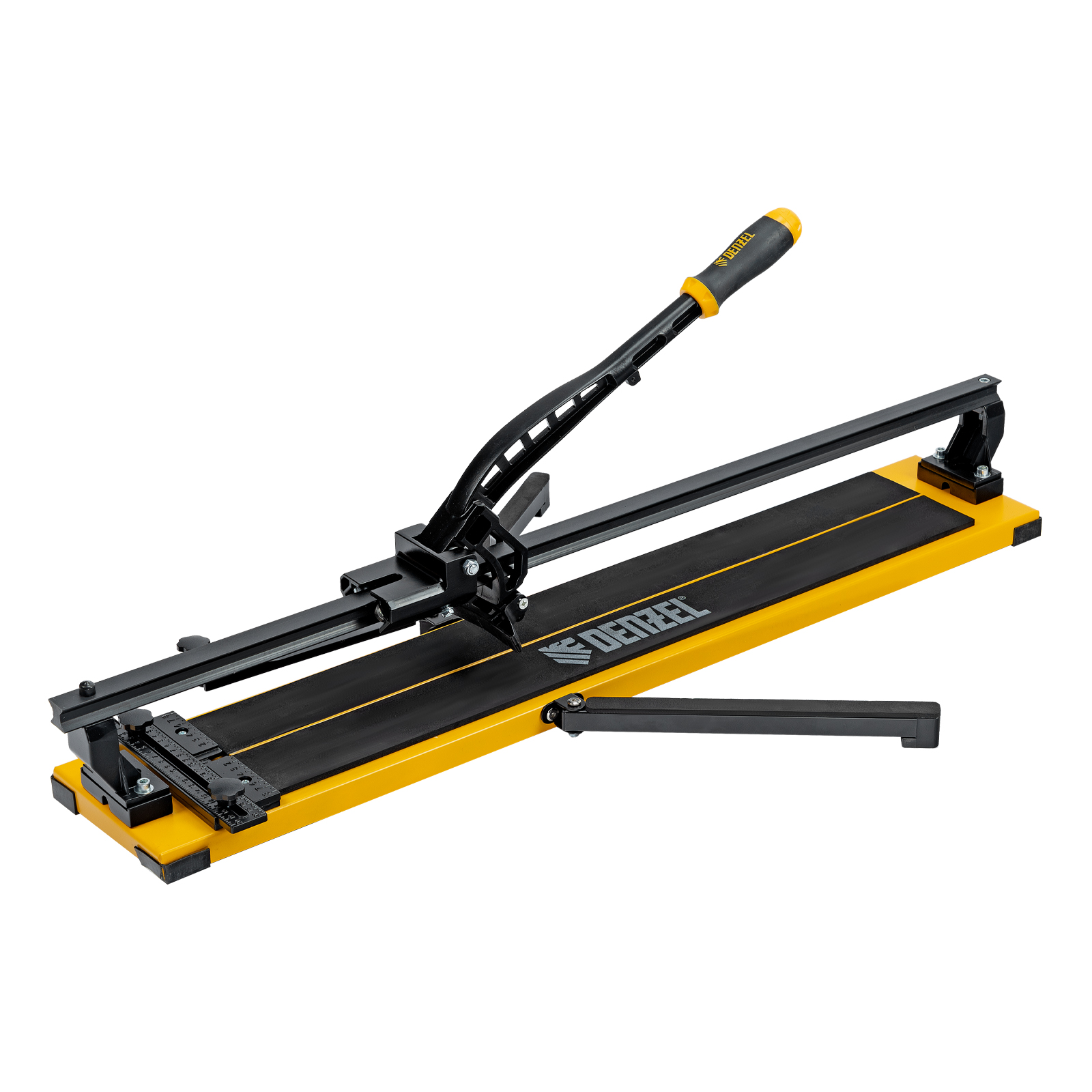 Плиткорез рельсовый 800х16мм, каретка на подш., стальная станина, усил. рукоятка-пенал Denzel (877016)