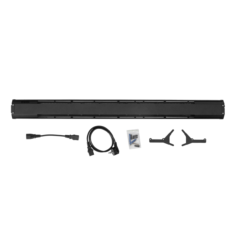 Конвектор электрический плинтусный ATRIC-300, 230 В, 300 Вт, ТЭН, черный Denzel (98135)