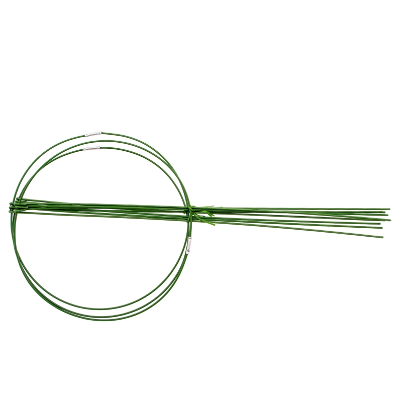 Опора для растений круглая, D 21 см, H 45 см, 3 шти в упаковке, металл в пластике Palisad (644065)