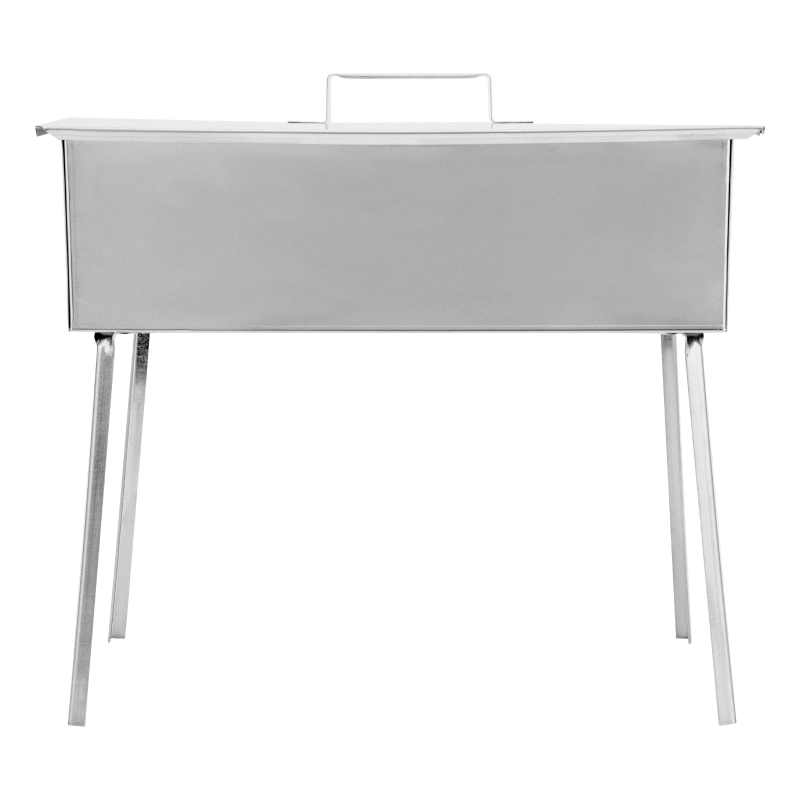 Коптильня двухъярусная 500 x 270 x 175 мм, нержавеющая сталь, 0.8 мм, с поддоном, на ножках, Camping Palisad (69526)