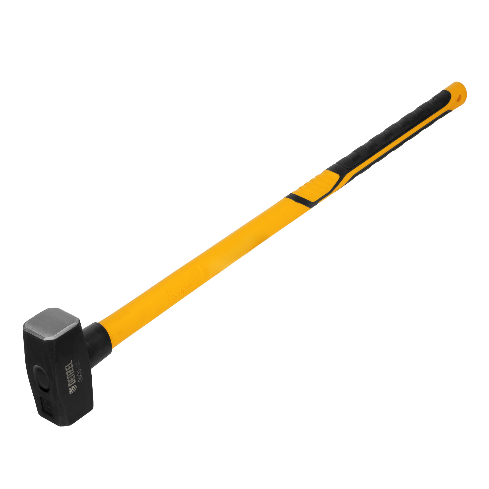 Кувалда 3000 г, кованая, фибергласовая  рукоятка c TPR покрытием, 880 мм Denzel (11022)