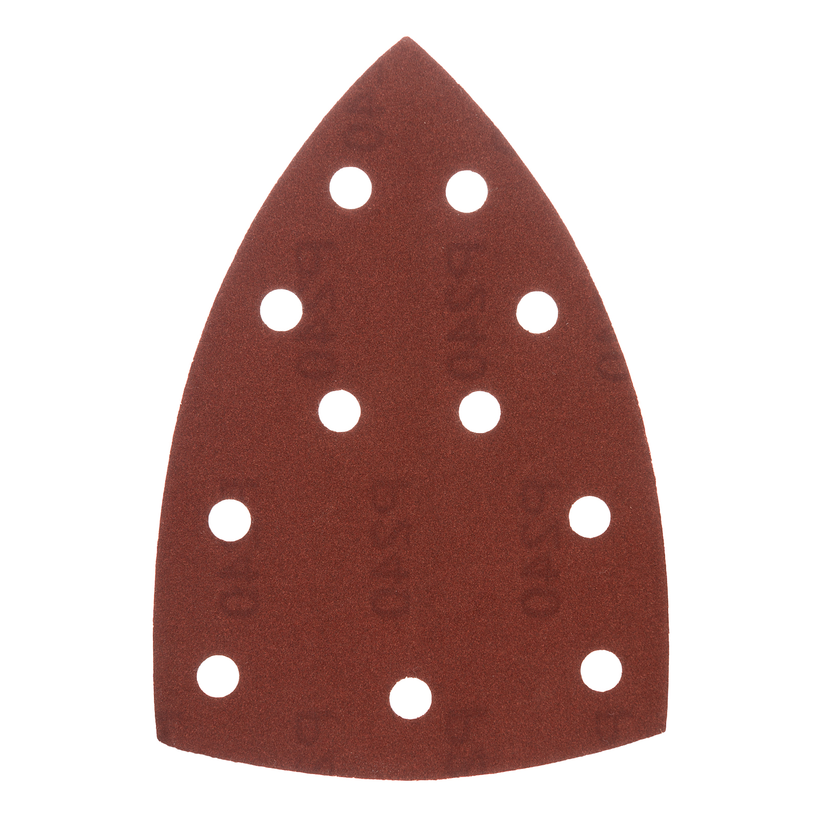Треугольник абразивный на ворc. подложке под "липучку", перф., P 240, 150х150х100 мм, 5 шт. Denzel (738667)