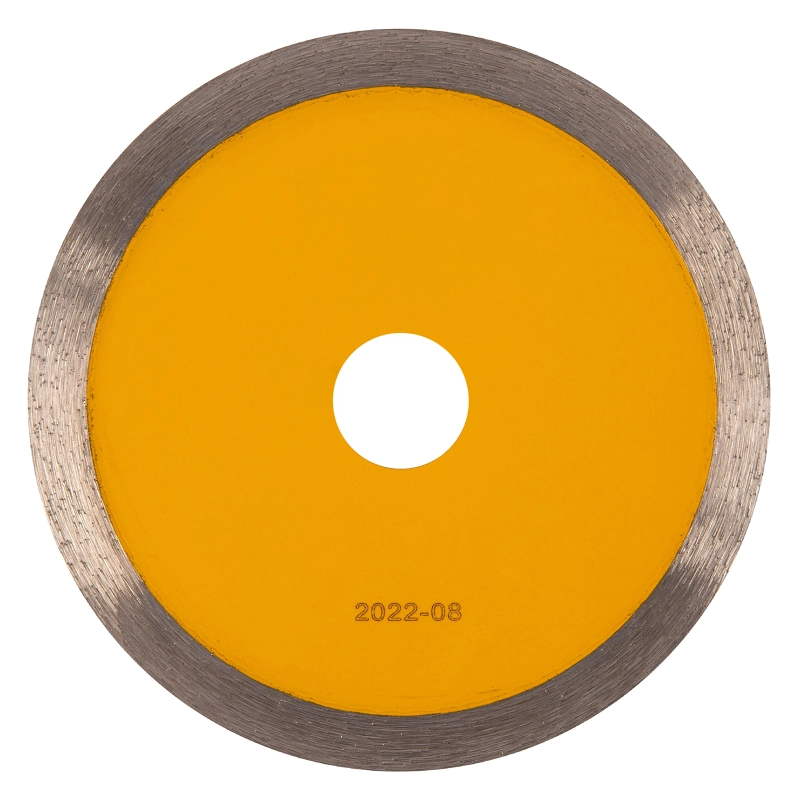 Диск алмазный отрезной 125 х 22,2 мм, сплошной, супертонкий, горячий пресс, мокрое резание Denzel (73045)