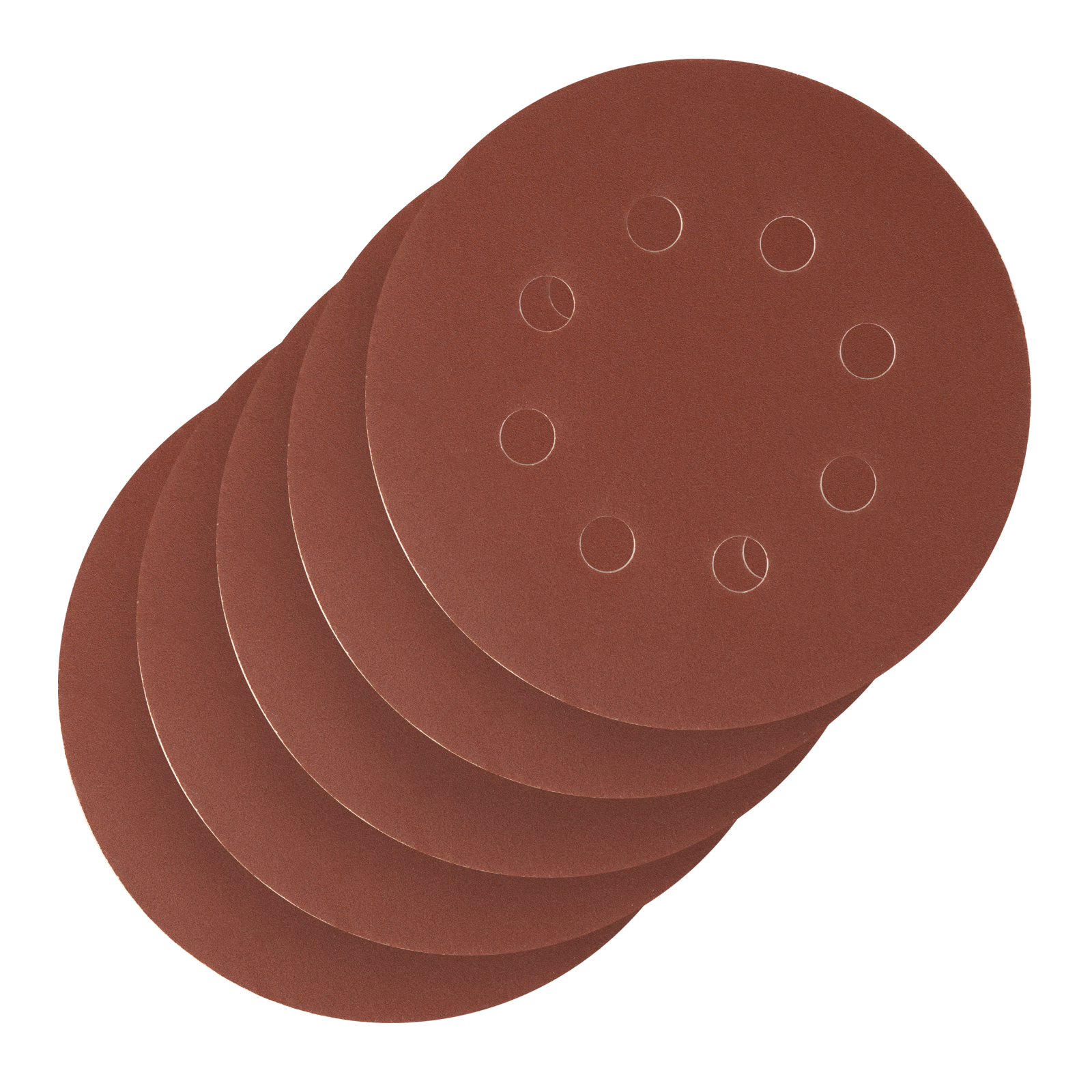 Круг абразивный на ворсовой подложке под "липучку", перфорированный, P 320, 125 мм, 5 шт Сибртех (738137)